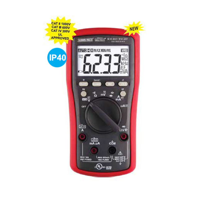 Kusum-Meco KM 233 3-5/6 Digit 6000 Counts Digital Multimeter