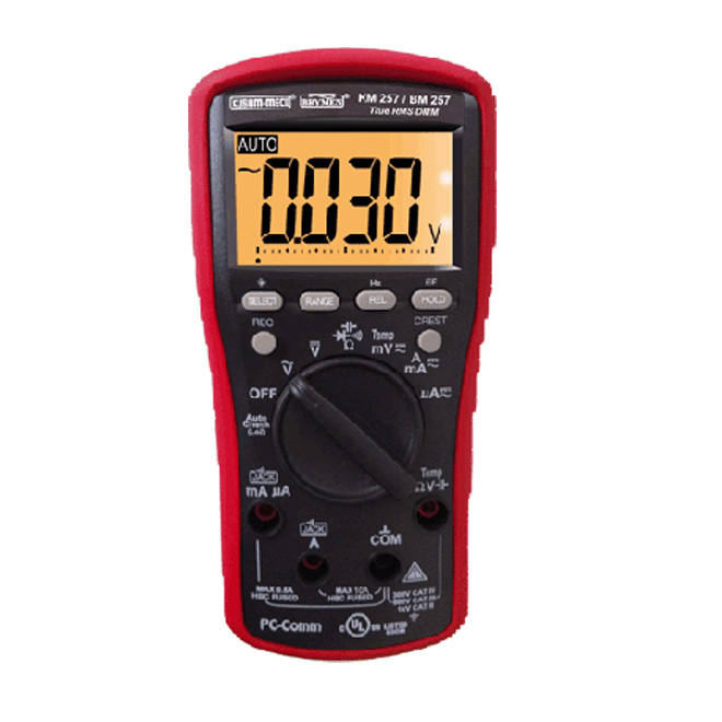 Kusum-Meco KM 257 3-5/6 DIGIT 6000 Voltage Tester Counts Digital Multimeter 