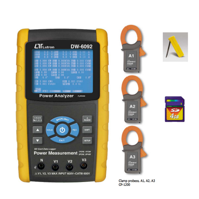 LUTRON DW 6092 3 PHASE Power Analyzer