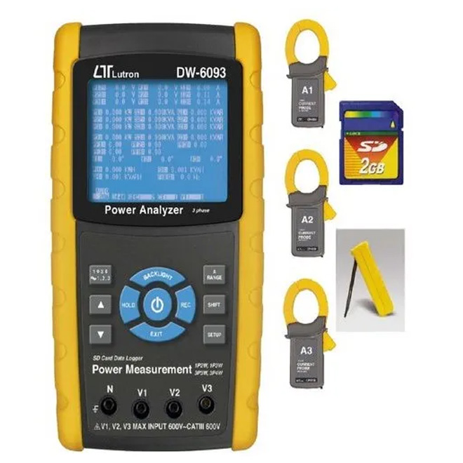 LUTRON DW 6093 3 PHASE Power Analyzer