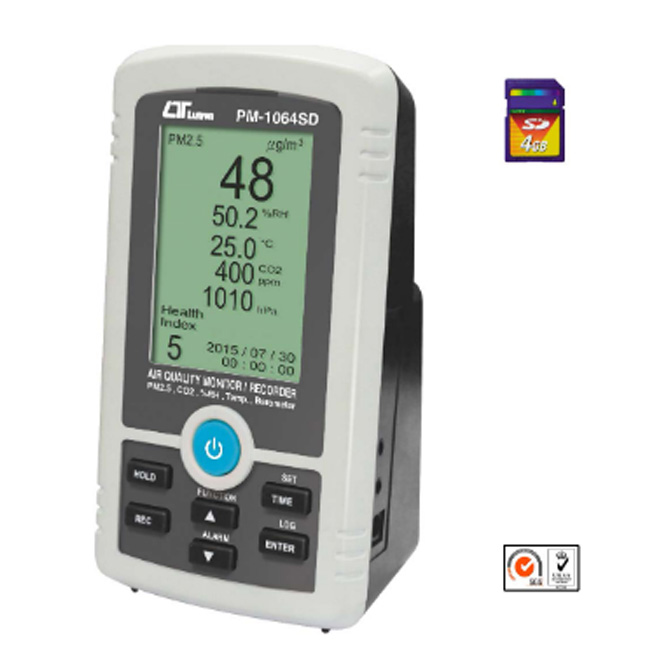 LUTRON PM 1064SD Air Quality Mointor / Recorder