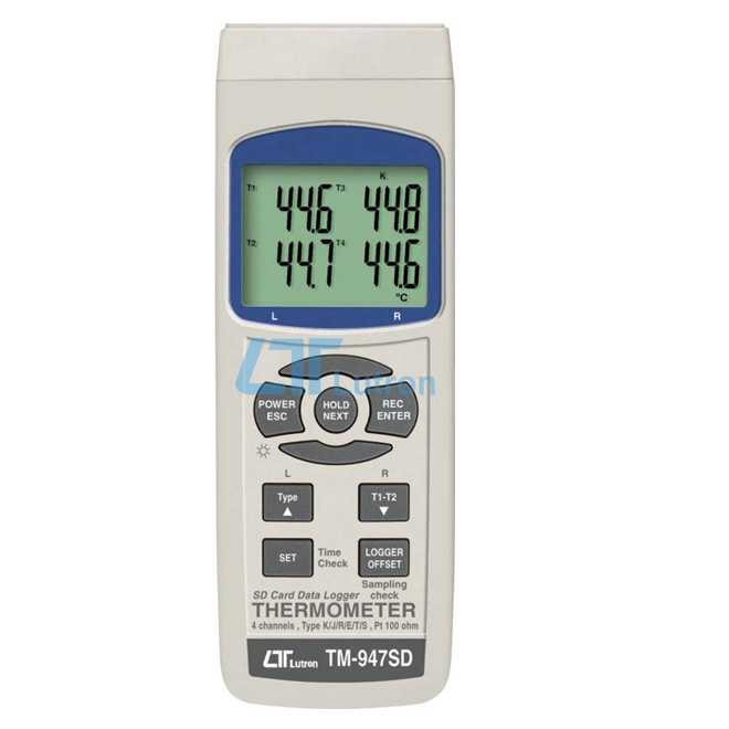 LUTRON TM 947 SD 4 Channels Thermometer