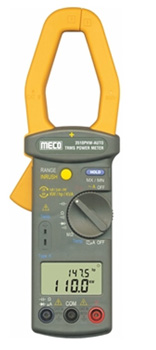 Meco 3510PHW-AUTO Clamp - On TRMS Power Meter with Automatic Computation of 1 & 3 Phase Parameters