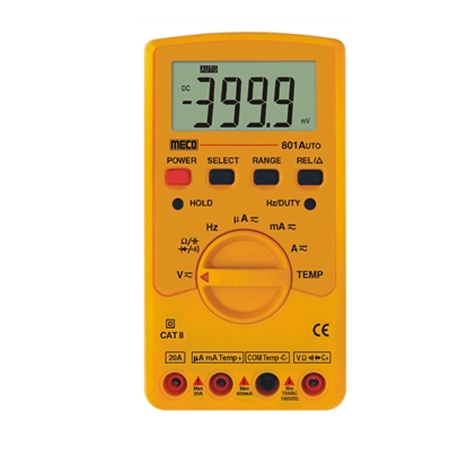 Meco 801 Auto 3-3/4 Digit 4000 Count Autoranging Digital Multimeter