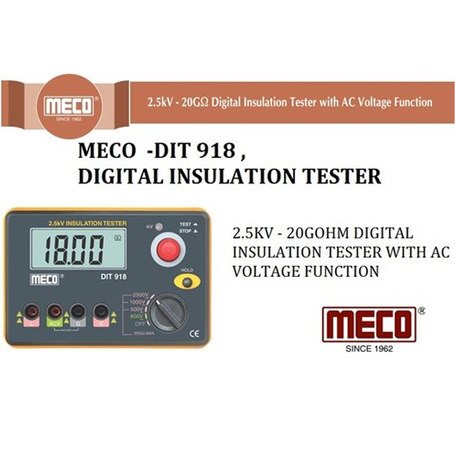 Meco DIT918 Digital Insulation Tester