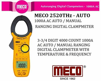 MECO Digital Clamp Meters 2520THz Auto